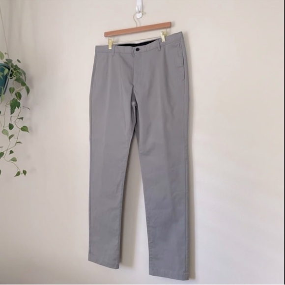 THEORY ZAINE WITTEN FLAT FRONT PANTS - GRAY SIZE 31 WAIST 30 INSEAM (PREOWNED) - Picture 1 of 10